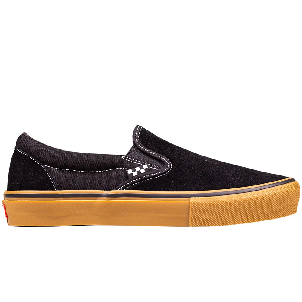 SOULIER VANS SKATE SLIP-ON - BLACK/GUM/WHITE