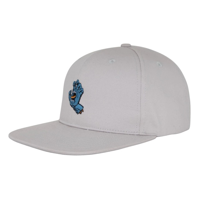 CASQUETTE SANTA CRUZ SNAPBACK SCREAMING HAND - LIGHT GREY