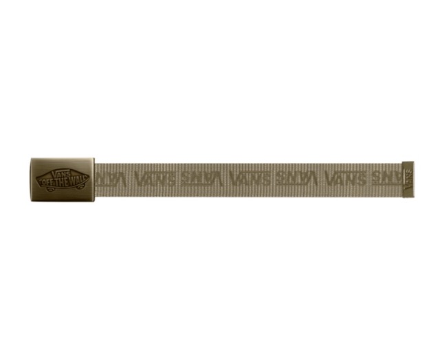 VANS DROP V WEB BELT - OLIVE BROWN