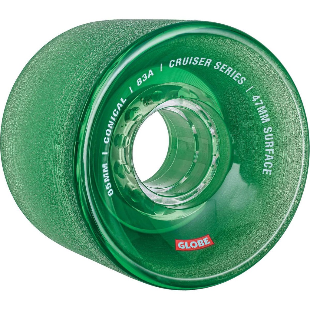 GLOBE CONICAL CRUISER WHEELS CLEAR FOREST 65mm 83A