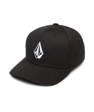 VOLCOM BOY'S FULL STONE FLEXFIT HAT - BLACK