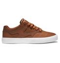 DC SKATE SHOES KALIS VULC - LEATHER BROWN 