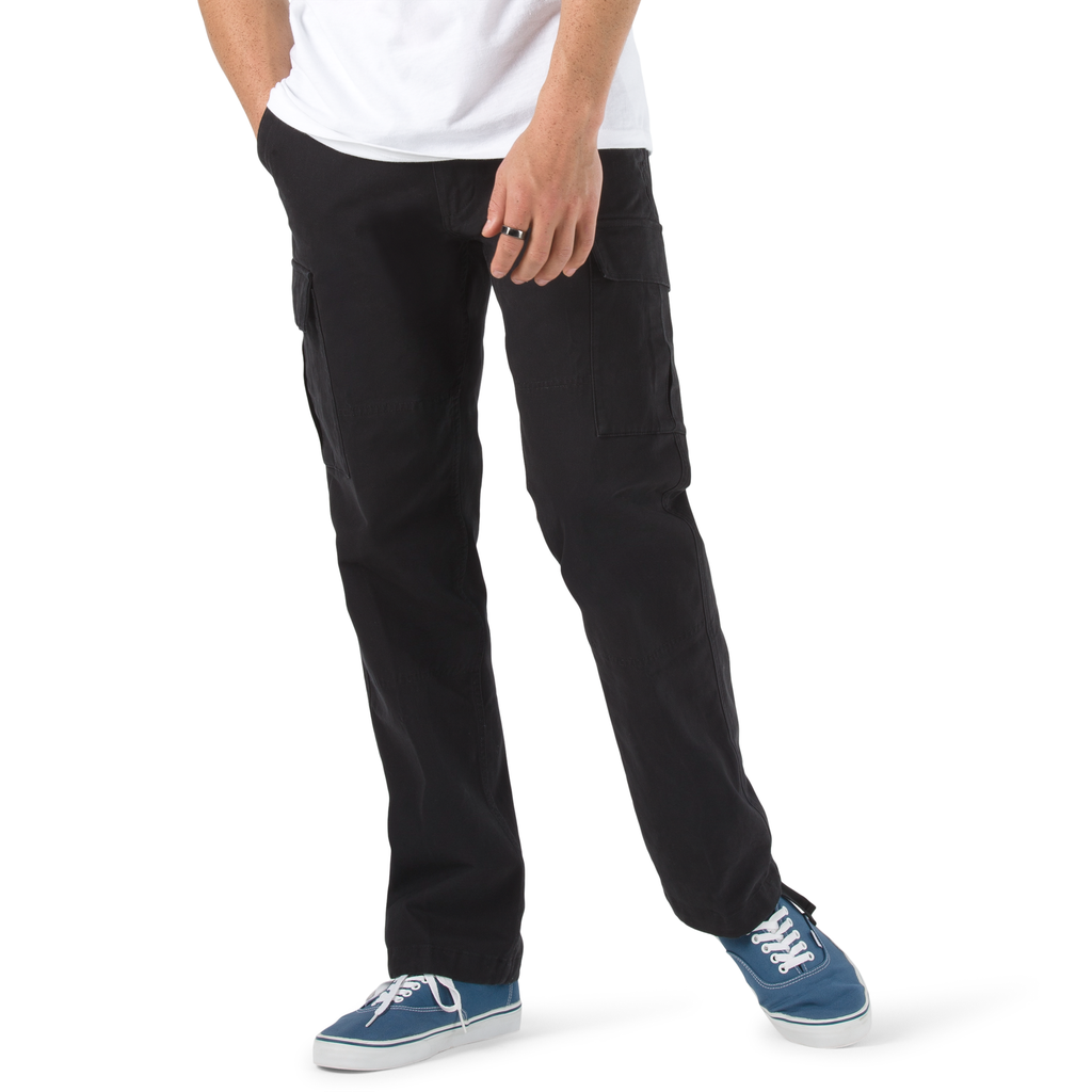 PANTS VANS SERVICE RELAXED TAPER CARGO - BLACK