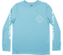 LONG SLEEVE SALTY CREW JUNIOR TIPPET SUNSHIRT - PACIFIC BLUE