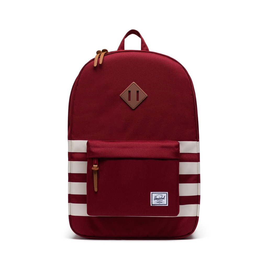 HERSCHEL BACKPACK HERITAGE 600D - RHUBARB/BIRCH STRIPE