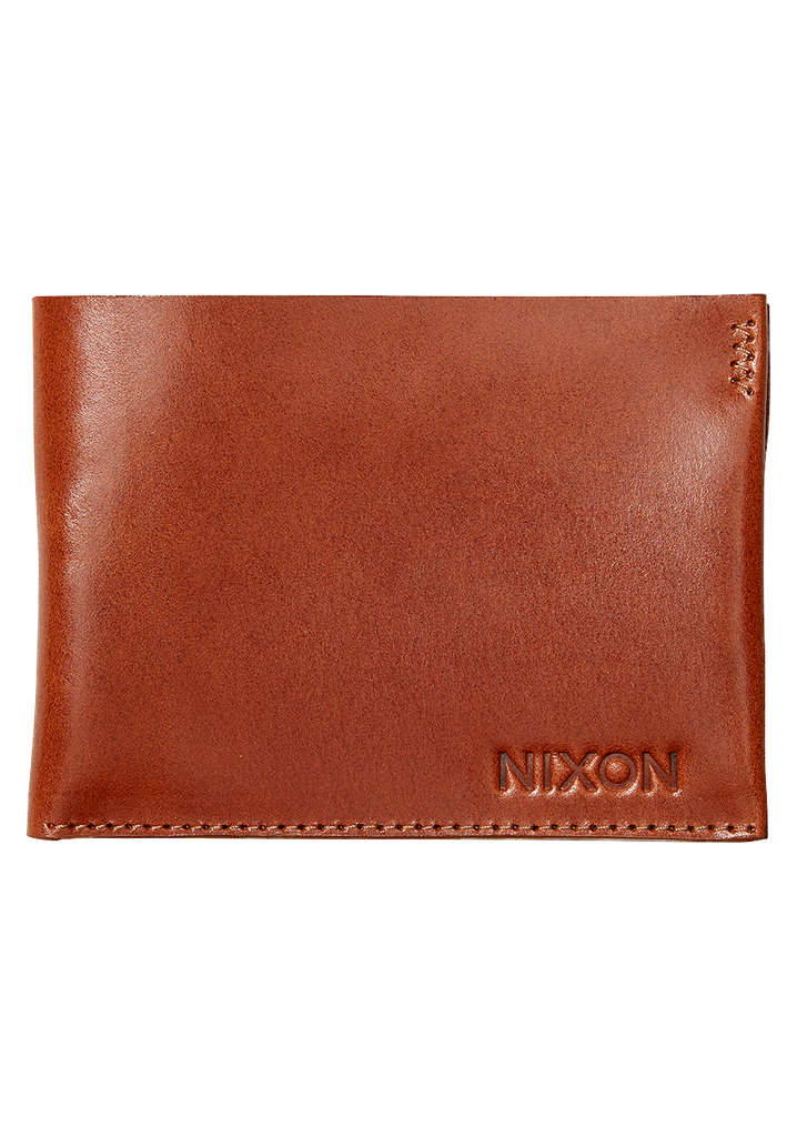 PORTEFEUILLE NIXON CACHE BIFOLD CARD - SADDLE