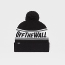 TUQUE VANS OFF THE WALL POM BEANIE - NOIR/BLANC
