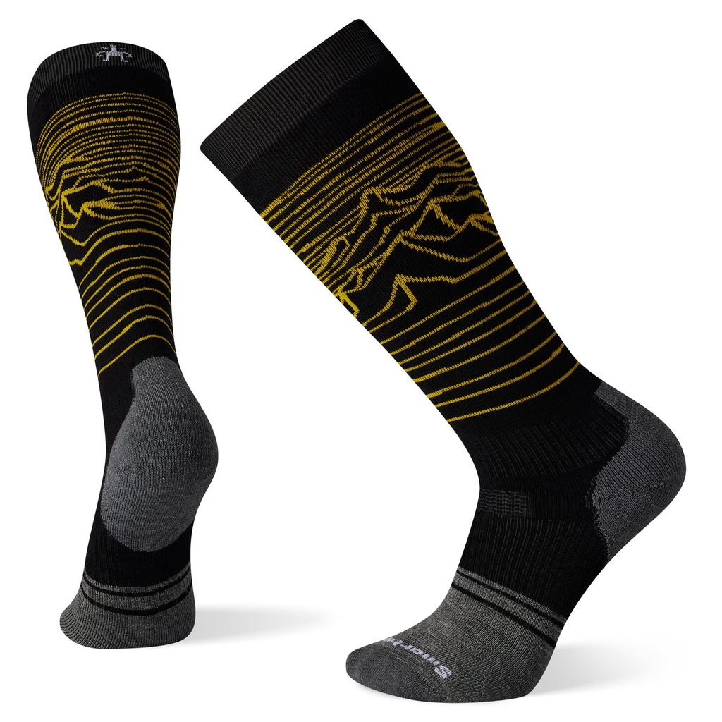 SMARTWOOL SOCKS SNOW FULL CUSHION IGUCHI PATTERN - BLACK