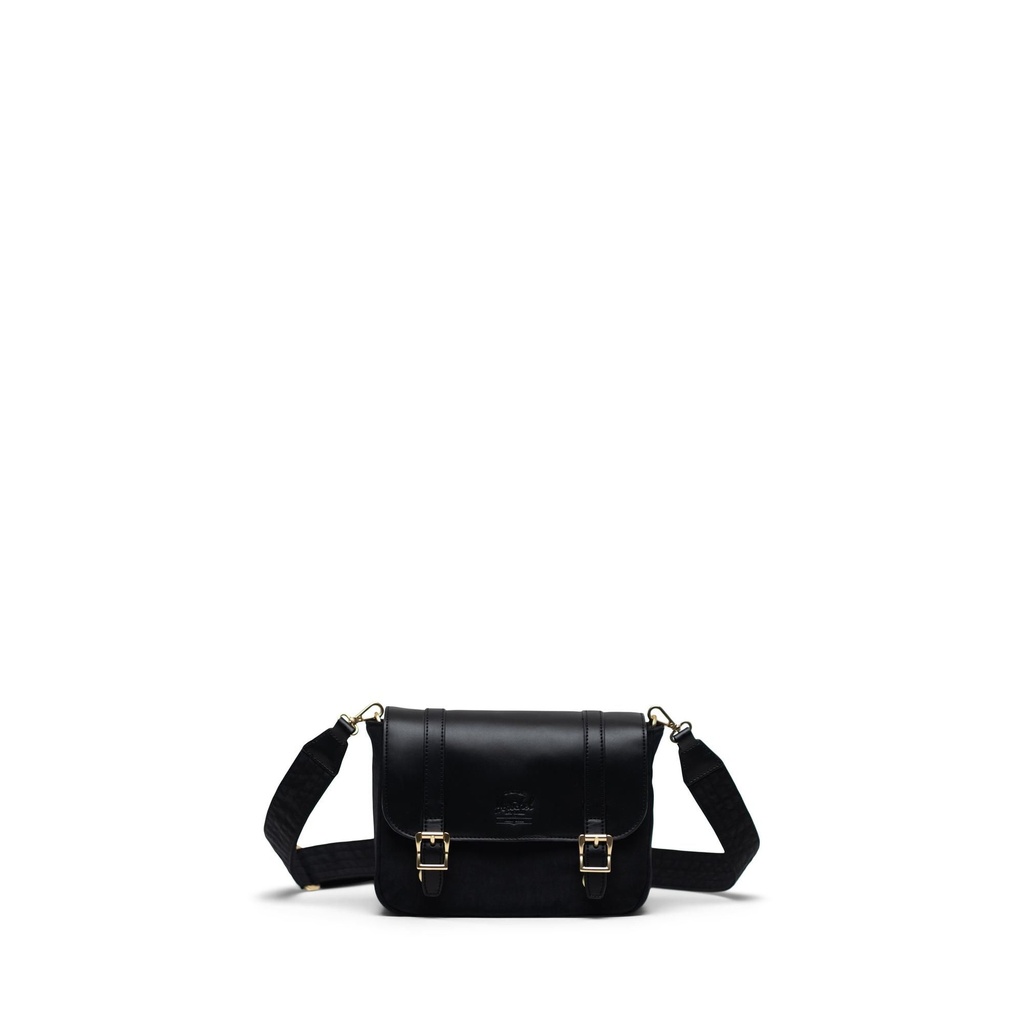 HERSCHEL ORION RETREAT CROSSBODY MINI LEATHER - BLACK