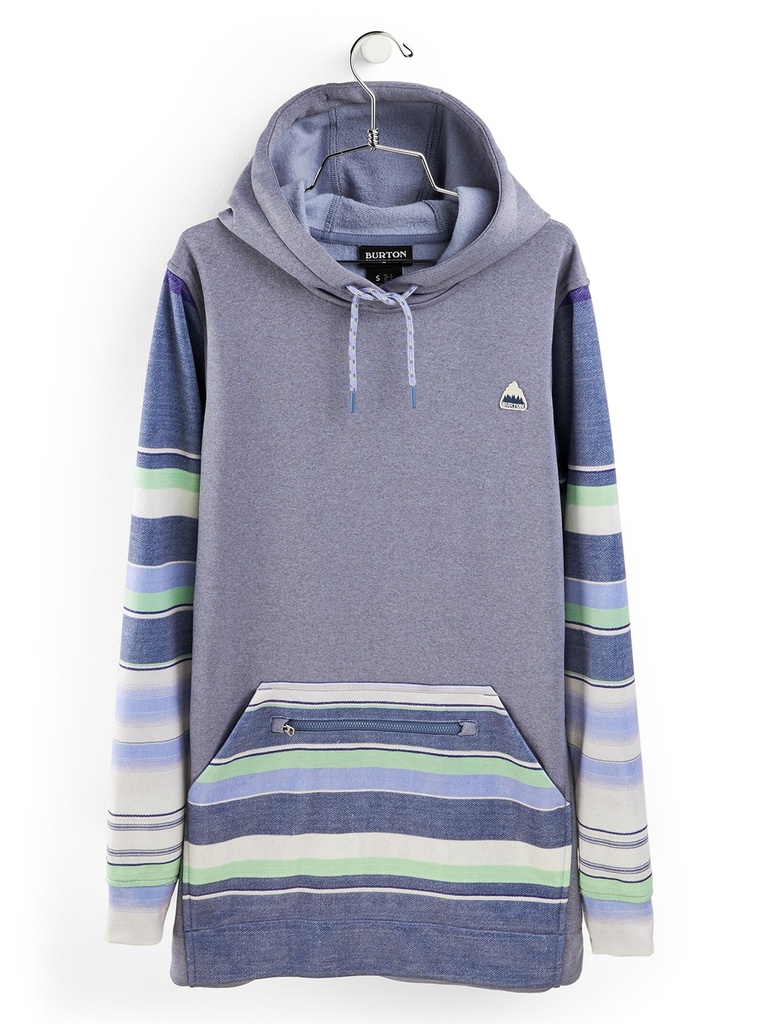 COTON OUATÉ BURTON OAK LONG PULLOVER - FOLKSTONE GRAY HEATHER