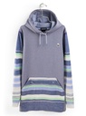 BURTON WOMEN HOODIE OAK LONG PULLOVER - FOLKSTONE GRAY HEATHER