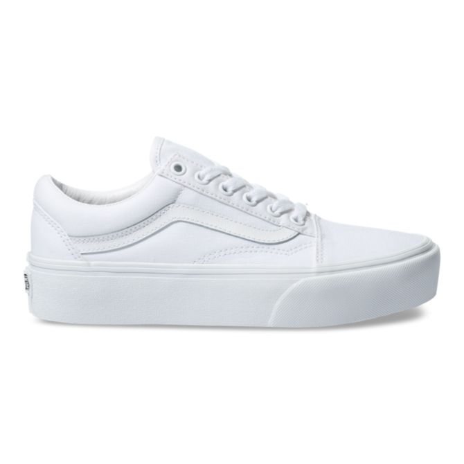 Vans Old Skool PlatformShoes  White/White