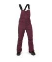WINTER PANTS VOLCOM SWIFT BIB OVERALL PANT - MERLOT