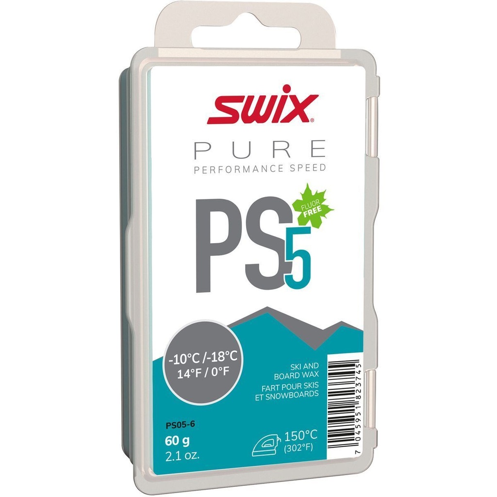 Cire Swix HS5 Turquoise, -10°C/-18°C, 180g (copie)