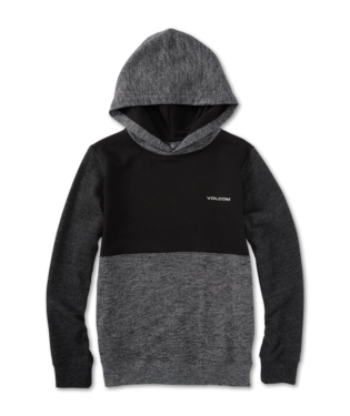 VOLCOM BOYS HOODIE DIVISION PULL OVER - BLACK