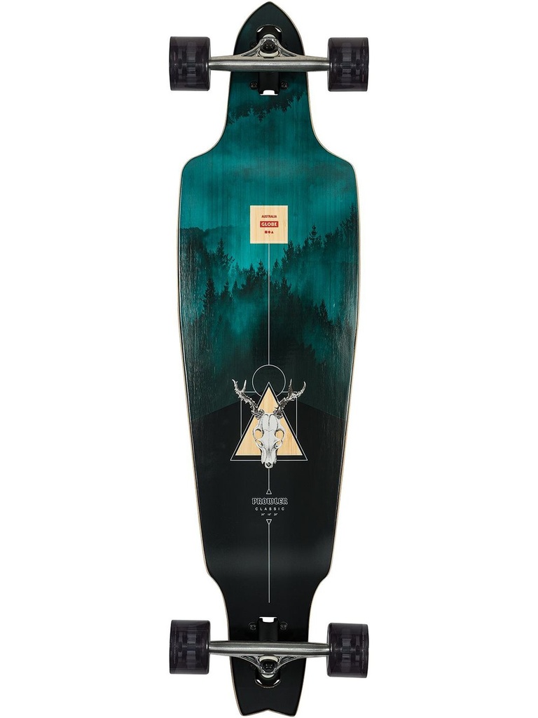 COMPLETE GLOBE PROWLER CLASSIC LONGBOARD - BAMBOO BLUE  MOUNTAINS 38in