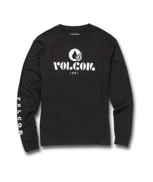 LONG SLEEVE T-SHIRT VOLCOM JUNIOR STRAYING TEE - NOIR