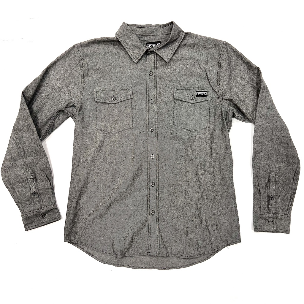 5-0 Flannel Shirt Land - Charcoal