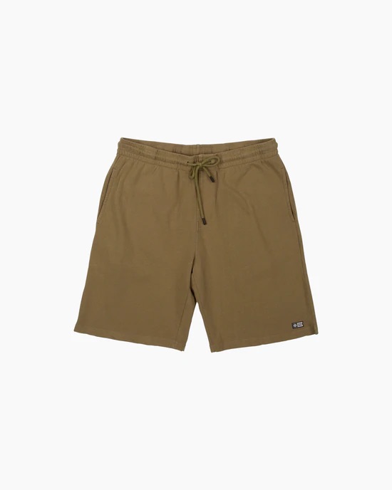 SALTY CREW RESIN PIGMENT SWEATSHORT - DUSTY OLIVE