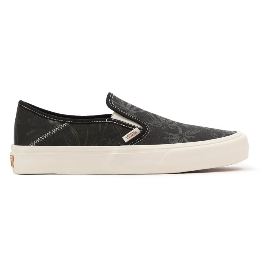 SOULIER VANS SLIP-ON SURF ECO THEORY - BLACK PALM/MARSHMALLOW