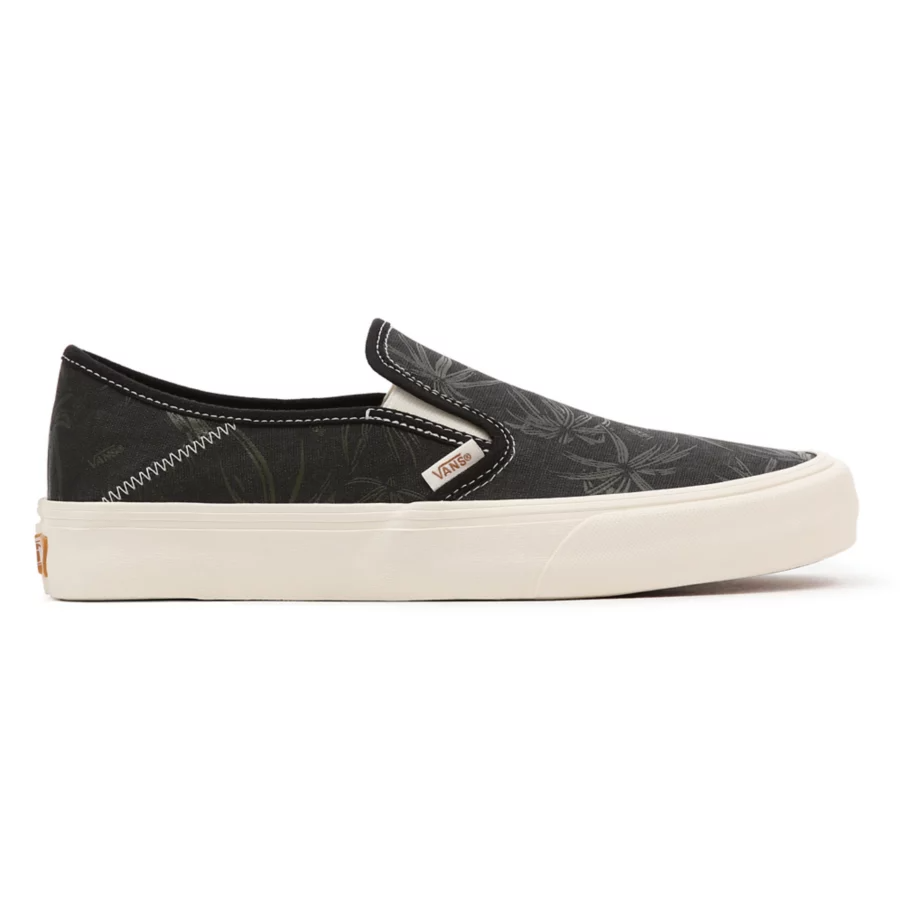 VANS SHOES SLIP-ON SURF ECO THEORY - BLACK PALM/MARSHMALLOW