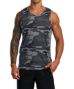 RVCA SPORT VENT TANK TOP - CAMO