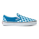 VANS CLASSIC SLIP-ON SHOES - COLOR THEORY CHEKERBOARD BLUE