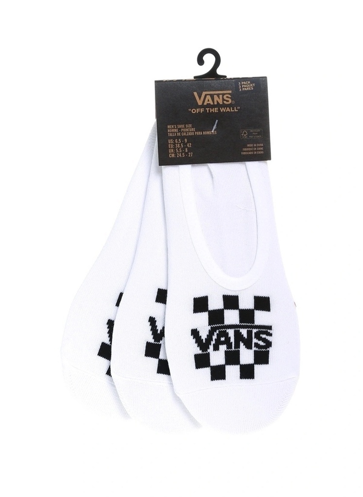 BAS VANS CLASSIC CANOODLE 3PK - BLANC