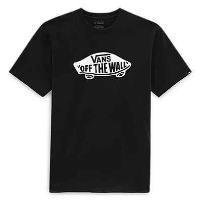 VANS CLASSIC FRONT LOGO STYLE 76  SHORT SLEEVE TEE - BLACK