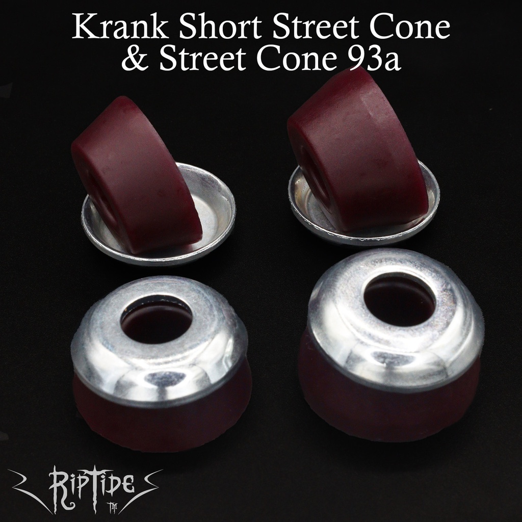 BUSHING RIPTIDE KRANK SHORT STREET CONE &amp; STREET CONE 4 PACK 93A - WINE RED