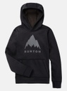 COTON OUATÉ BURTON JUNIOR OAK PULL OVER HOODIE - NOIR HEATHER