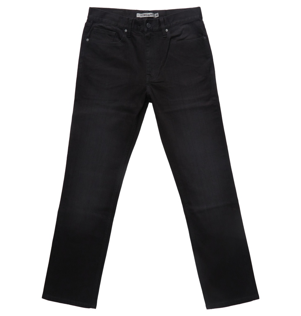DC WORKER STRAIGHT FIT JEANS - BLACK WASH