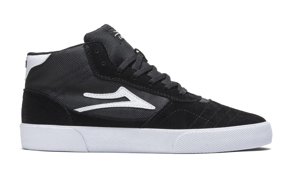SOULIER LAKAI CAMBRIDGE MID - NOIR/BLANC/SUEDE