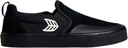 CARIUMA SLIP ON SKATE PRO SHOES - ALL BLACK SUEDE/CANVAS IVORY