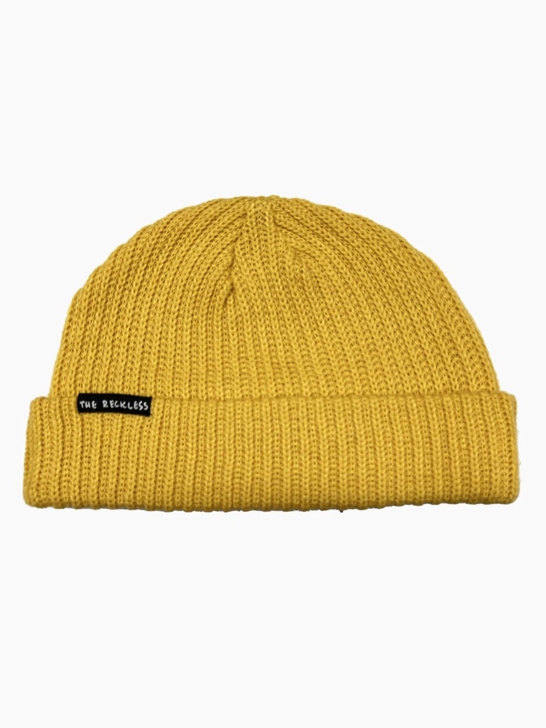 NOTICE THE RECKLESS HIGHLIGHT BEANIE - YELLOW