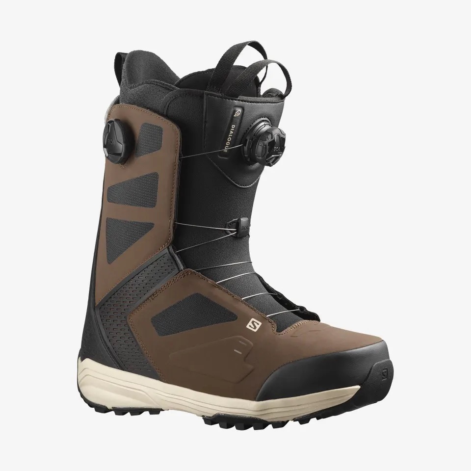 BOTTES SALOMON DIALOGUE DUAL BOA - Brown/Bk/S