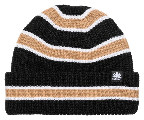AUTUMN SLACKER BEANIE - BLACK