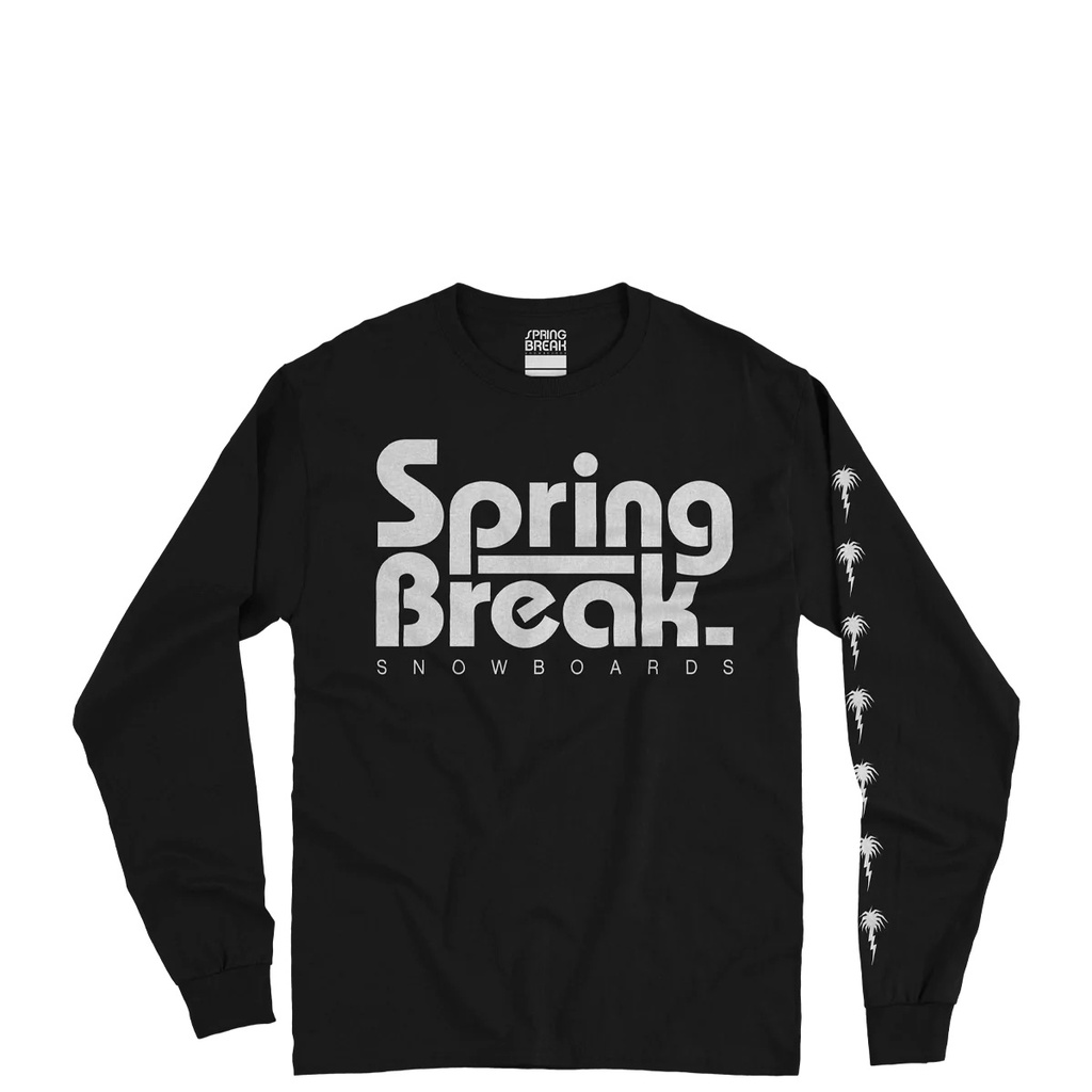 LONG SLEEVE T-SHIRT CAPITA SPRING BREAK LOGO - CHARCOAL
