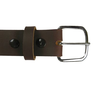 Ceinture 5-0 Leather Embossed Brown