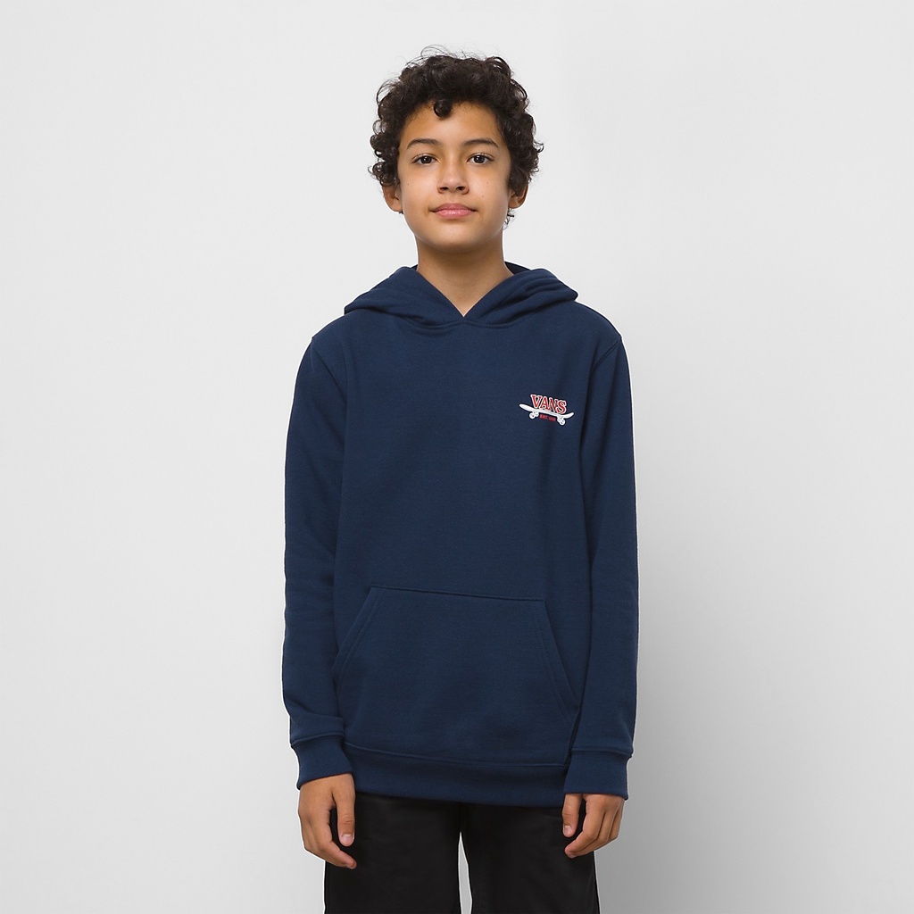 COTON OUATÉ JUNIOR VANS SK8 LOCK UP PULL OVER - DRESS BLUE