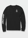 LONG SLEEVE VOLCOM JUNIOR SEND MODE TECH - NOIR 
