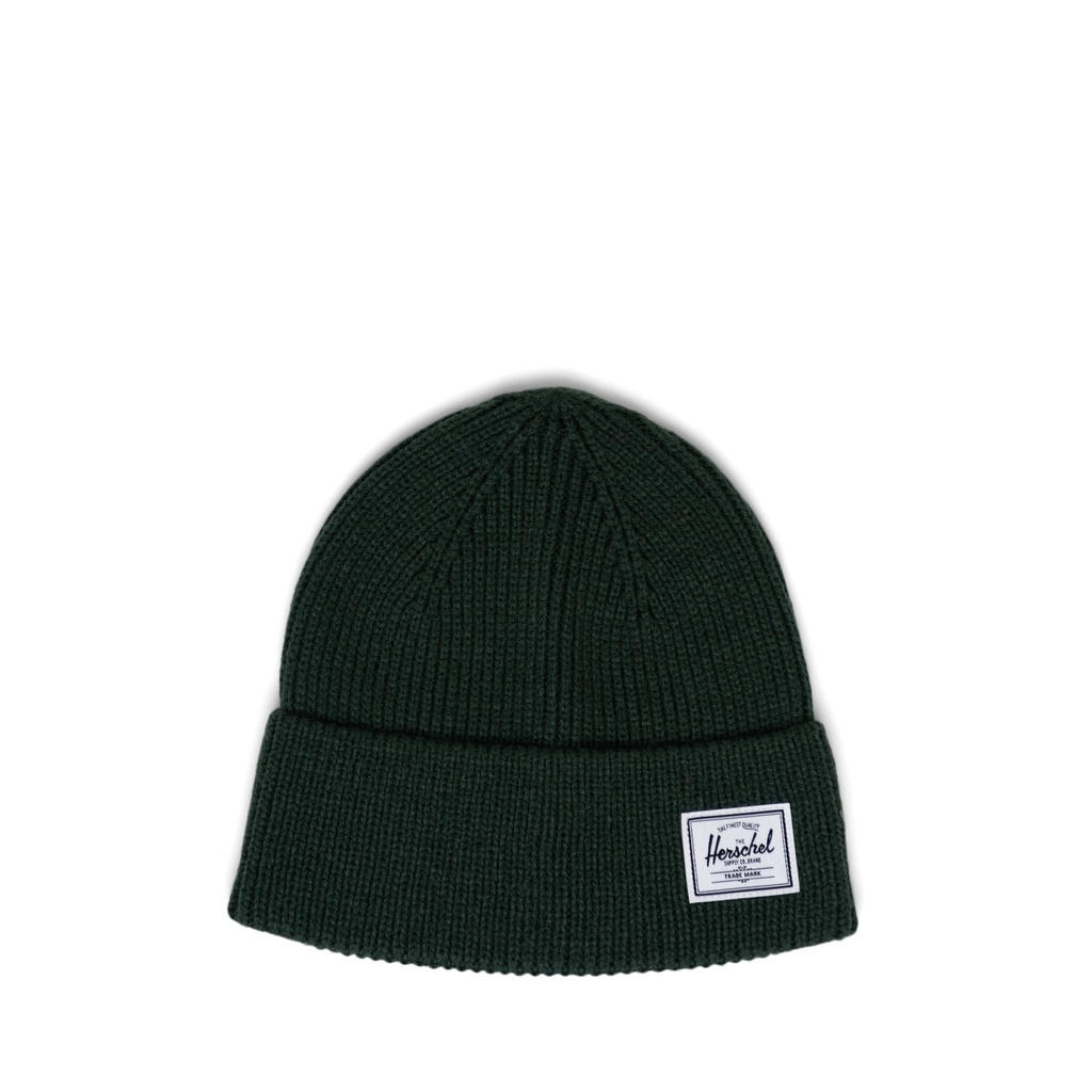 HERSCHEL POLSON SUEDE BEANIE - IVY GREEN