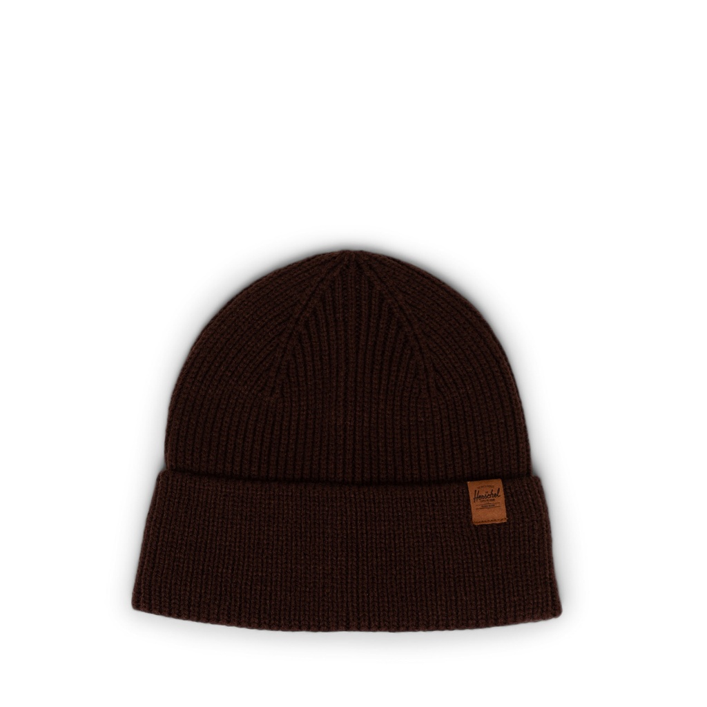 HERSCHEL POLSON SUEDE BEANIE - CHICORY COFFEE