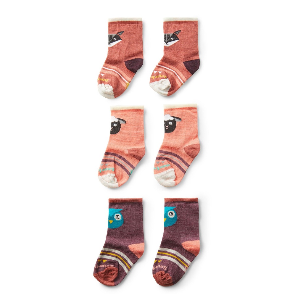 BAS SMARTWOOL ENFANT TRIO SOCKS - MOONBEAM