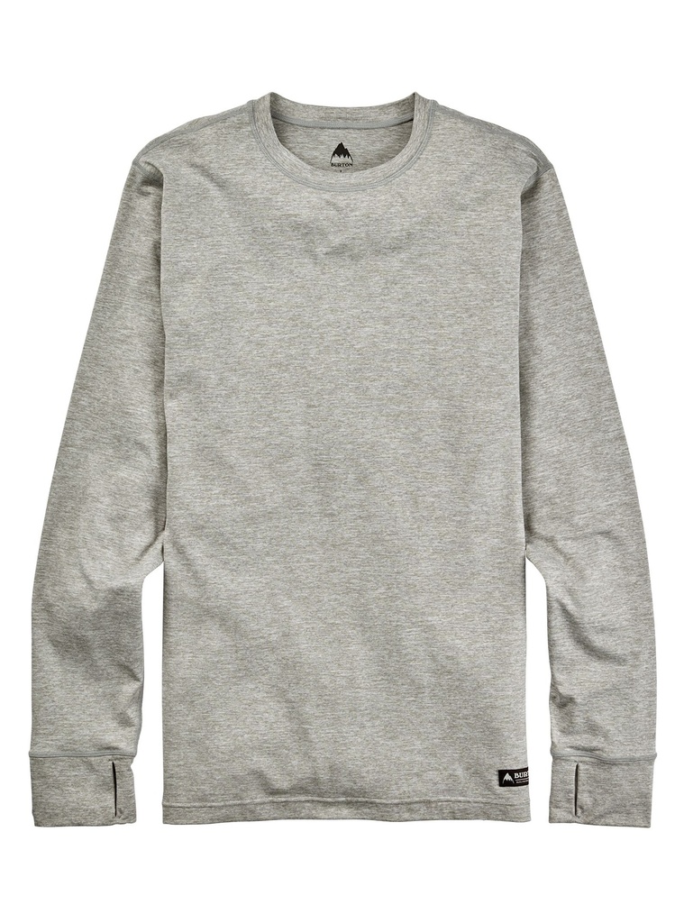 BURTON BASE LAYER MIDWEIGHT CREW - GRAY HEATHER
