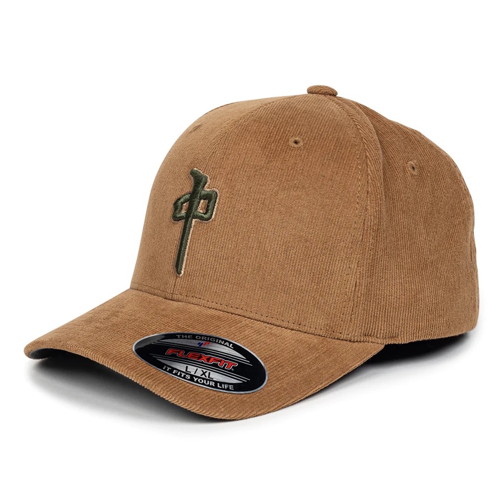 CASQUETTE RDS FLEXFIT OG PUFFY CORDUROY - KHAKI/OLIVE