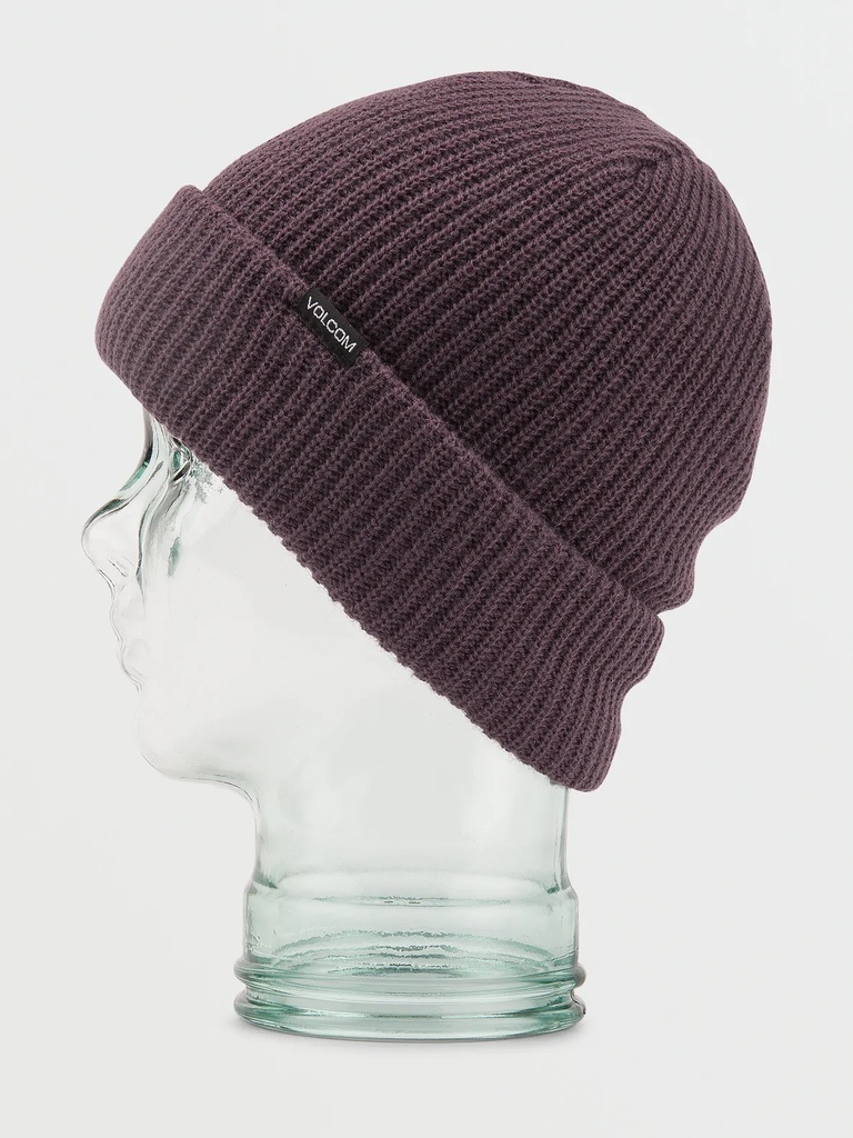 VOLCOM POLAR LINED BEANIE - BLACK/PLUM