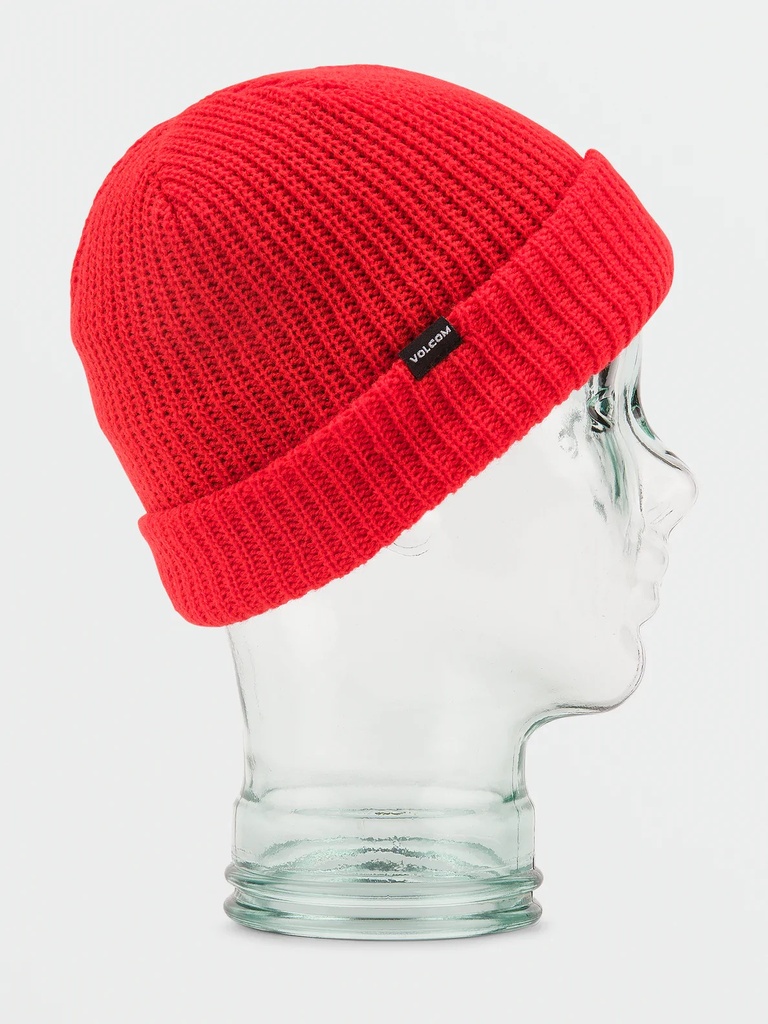VOLCOM KID'S SWEEP LINED BEANIE - ORANGE SHOCK