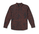 CHEMISE VOLCOM TIE DYE FLANNEL LONG SLEEVE - MAHOGANY