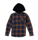 COTON OUATÉ VOLCOM JUNIOR NETASTONE LONG SLEEVE HOODED - NAVY